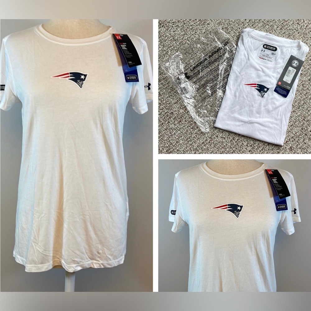 New England Patriots NFL Authentic Under Armour Short Sleeve T-Shirt - NWT